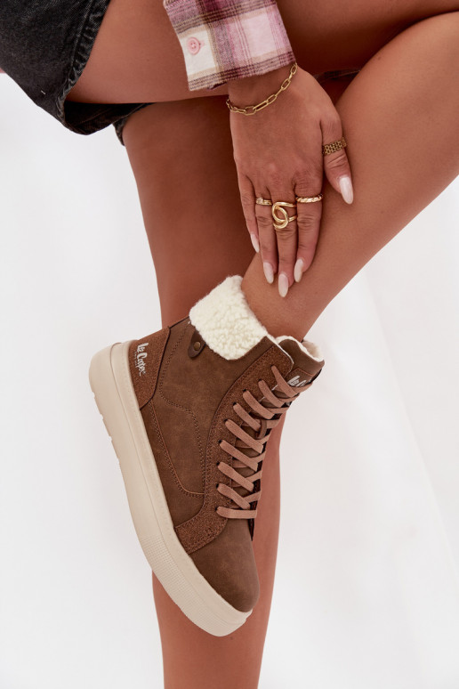 Buty Zimowe DamskiewithKożuszkiem Lee Cooper LCJ-25-01-3735 Brązowe