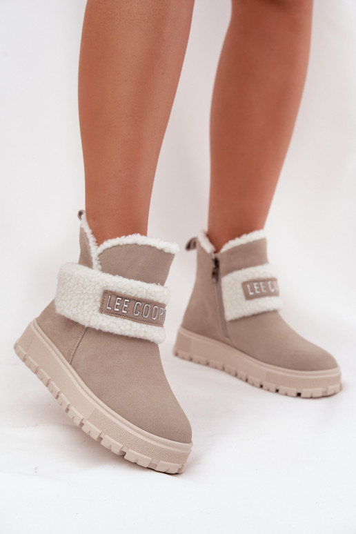 Winter Boots Womens Made of Natural Suede with Fur Lee Cooper LCJ 25 01 3739 Light Gray Winter Boots Womens Made of Natural Suede with Fur Lee Cooper LCJ 25 01 3739 Light Gray
