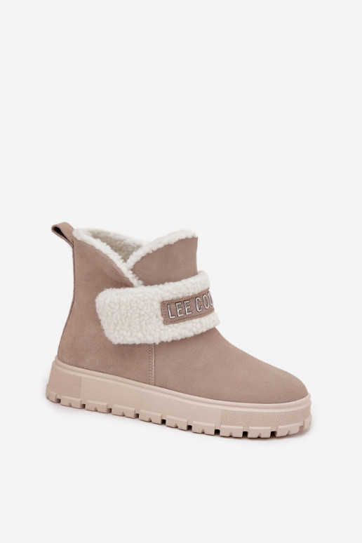 Winter Boots Womens Made of Natural Suede with Fur Lee Cooper LCJ 25 01 3739 Light Gray Winter Boots Womens Made of Natural Suede with Fur Lee Cooper LCJ 25 01 3739 Light Gray
