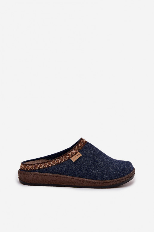 Women's slippers with embroidery Inblu NL000009 navy blue Women's slippers with embroidery Inblu NL000009 navy blue