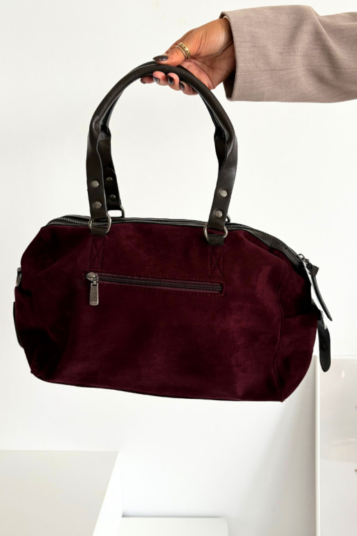 Bag Made Of Eco Suede Burgundy Gressa Bag Made Of Eco Suede Burgundy Gressa
