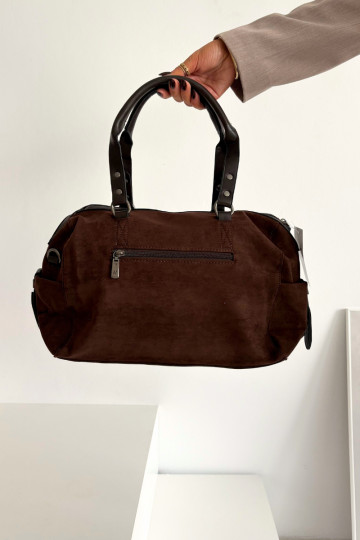 Bag From Eco Suede Chocolate Gressa
