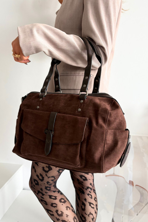 Bag From Eco Suede Chocolate Gressa Bag From Eco Suede Chocolate Gressa