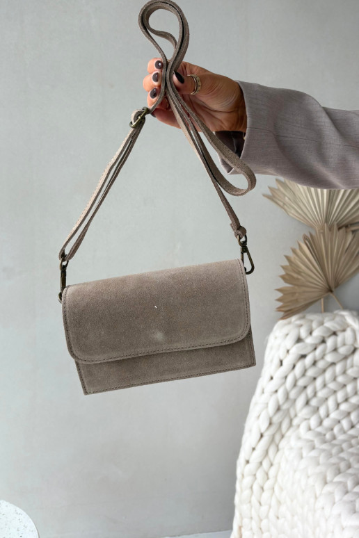 Bag Made of Natural Suede Beige Mirine Bag Made of Natural Suede Beige Mirine