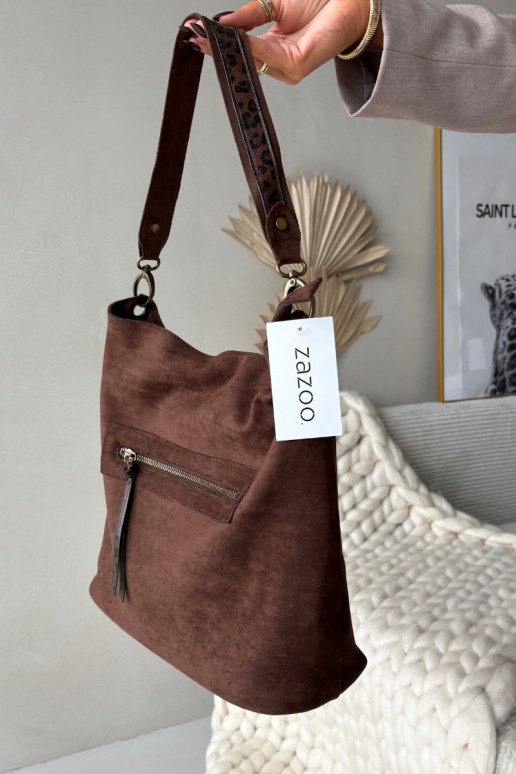 Bag From Eco Suede Chocolate Deliane Bag From Eco Suede Chocolate Deliane