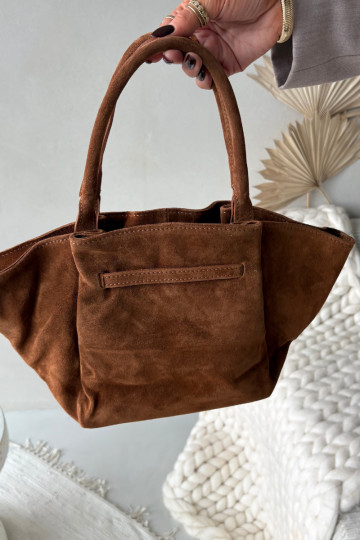 Leather Suede Bag Camel Orselle 2