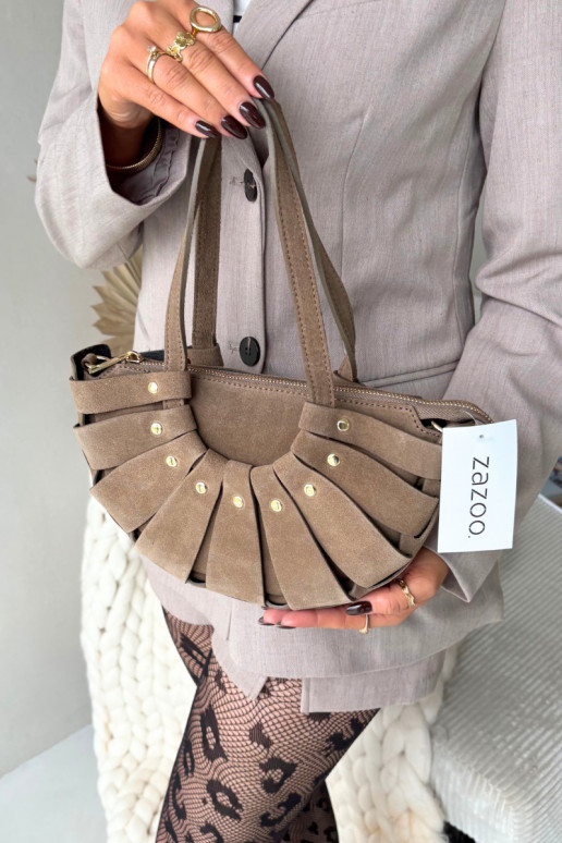 Beige Natural Suede Bag Marivane Beige Natural Suede Bag Marivane