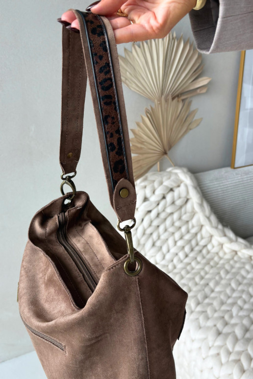 Bag Made of Eco Suede Beige Deliane Bag Made of Eco Suede Beige Deliane