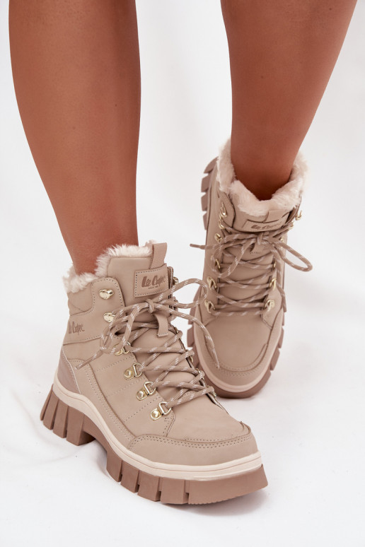 Insulated Women's Trappers Lee Cooper LCJ-25-31-3910 Beige Insulated Women's Trappers Lee Cooper LCJ-25-31-3910 Beige