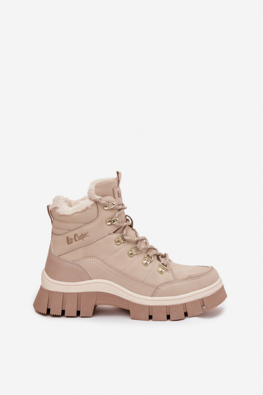 Insulated Women's Trappers Lee Cooper LCJ-25-31-3910 Beige Insulated Women's Trappers Lee Cooper LCJ-25-31-3910 Beige