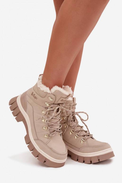 Insulated Women's Trappers Lee Cooper LCJ-25-31-3910 Beige Insulated Women's Trappers Lee Cooper LCJ-25-31-3910 Beige