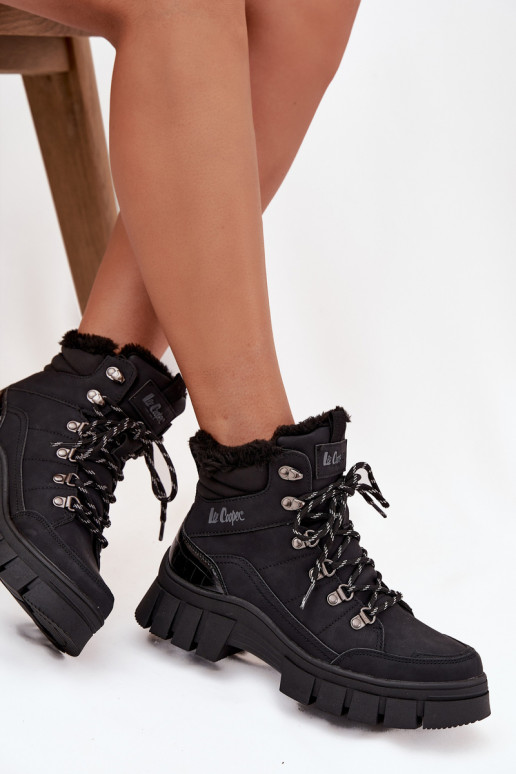 Insulated Women's Trapper Boots Lee Cooper LCJ-25-31-3911 Black Insulated Women's Trapper Boots Lee Cooper LCJ-25-31-3911 Black