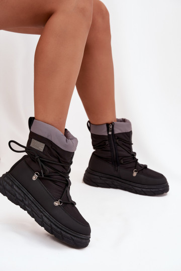 Women's Snow Boots with Zipper Lee Cooper LCJ-25-44-3930 Black