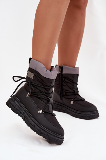 Women's Snow Boots with Zipper Lee Cooper LCJ-25-44-3930 Black 2