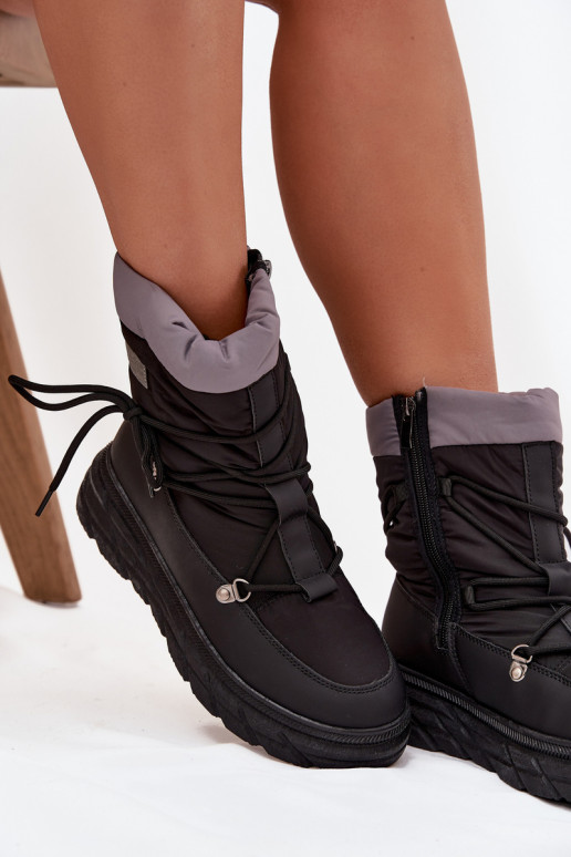 Women's Snow Boots with Zipper Lee Cooper LCJ-25-44-3930 Black Women's Snow Boots with Zipper Lee Cooper LCJ-25-44-3930 Black