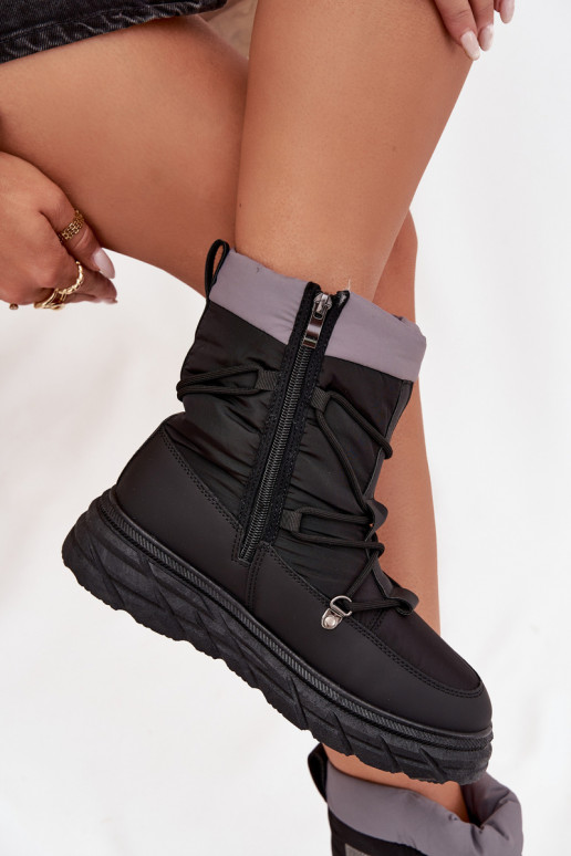 Women's Snow Boots with Zipper Lee Cooper LCJ-25-44-3930 Black Women's Snow Boots with Zipper Lee Cooper LCJ-25-44-3930 Black