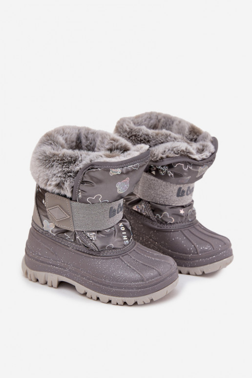 Children's Snow Boots With Fur Fastener Lee Cooper LCJ-25-10-3788 Gray