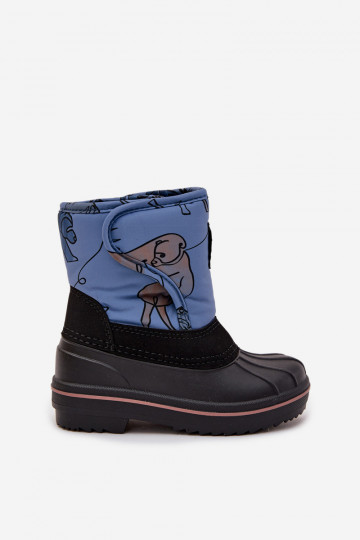 Children's snow boots with Velcro Lee Cooper LCJ-25-10-3774 Blue 2