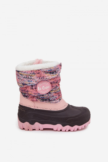 Children's Girls Snow Boots with Zipper Lee Cooper LCJ-25-10-3770 Pink 2