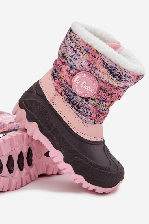 Children's Girls Snow Boots with Zipper Lee Cooper LCJ-25-10-3770 Pink Children's Girls Snow Boots with Zipper Lee Cooper LCJ-25-10-3770 Pink