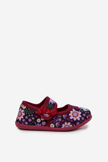 Balerinki Kapcie Dla Dziewczynek MINNIE MOUSE Bordowe Nomi 2