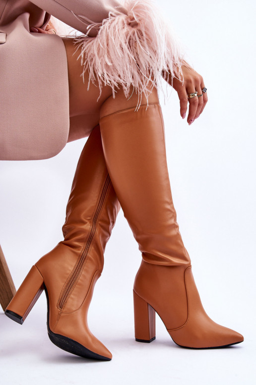 Classic Boots On A Post Camel Mayra Classic Boots On A Post Camel Mayra