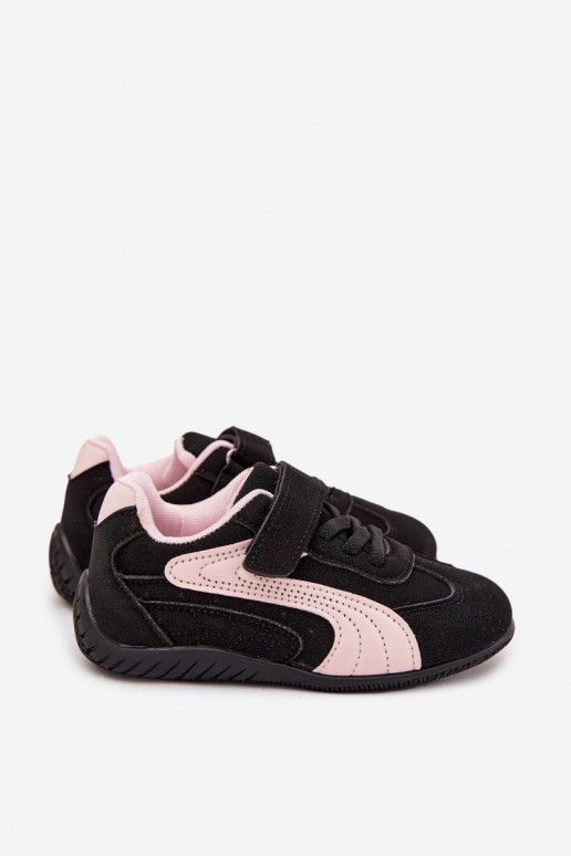 Children's Sport Shoes with Velcro Black Pink Perrin