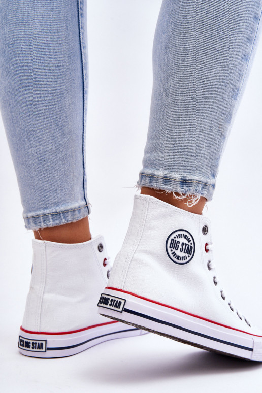 Women's Classic High Sneakers Big Star T274026 White