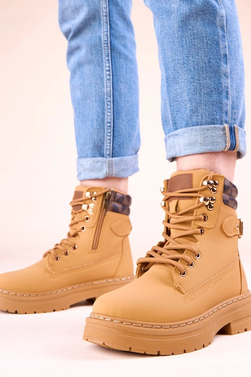 Brązowe traperki ocieplane... 2