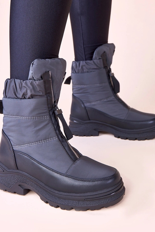 Szare śniegowce na suwak Hina