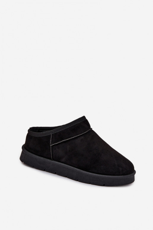 Women's Snow Boots Lined with Fur Black Serenne