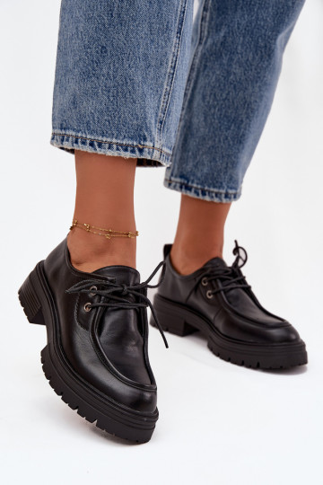 Women's Loafers Made of Eco Leather Black Adrelle 2