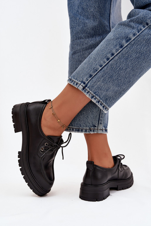 Women's Loafers Made of Eco Leather Black Adrelle