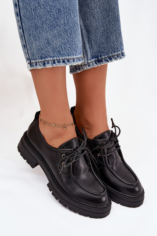 Women's Loafers Made of Eco Leather Black Adrelle