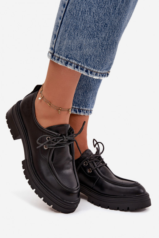 Women's Loafers Made of Eco Leather Black Adrelle