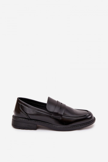 Men's moccasins from eco leather black Darvell 2