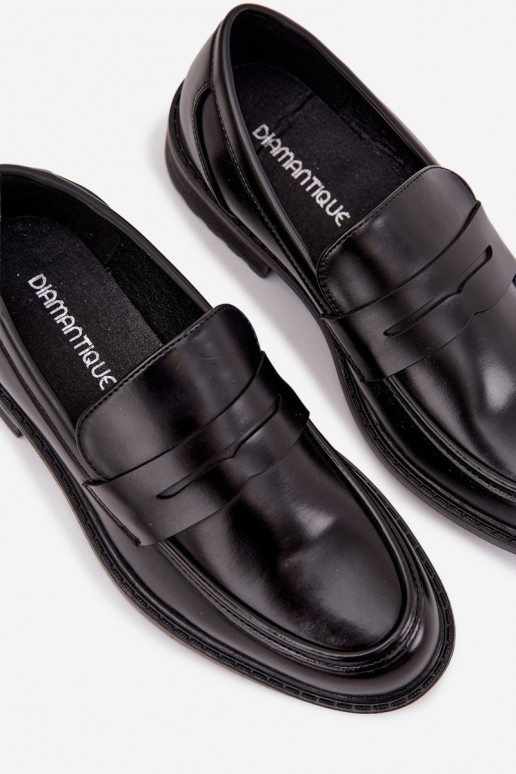 Men's moccasins from eco leather black Darvell