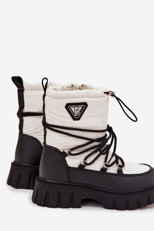 Children's White Snow Boots Adelisse