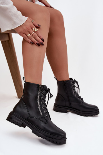 Women's Work Boots with Lining Black Ivonelle