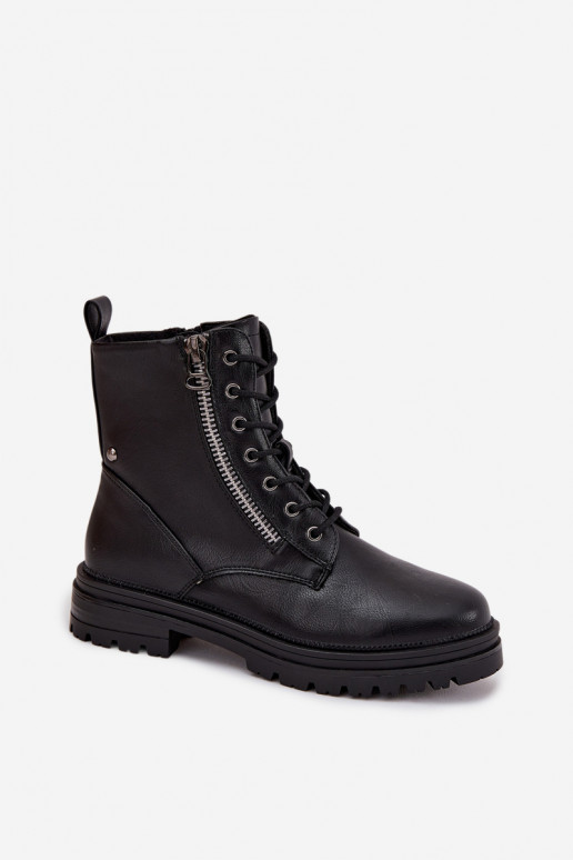 Women's Work Boots with Lining Black Ivonelle