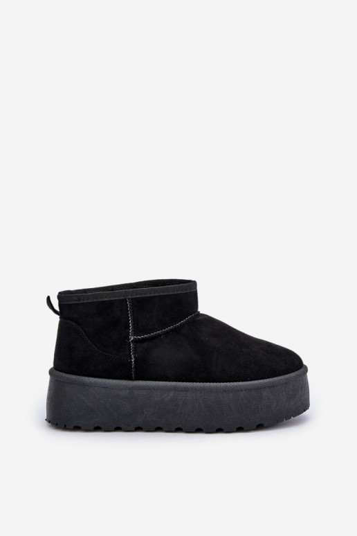 Women's Snow Boots On Platform Black Ninala