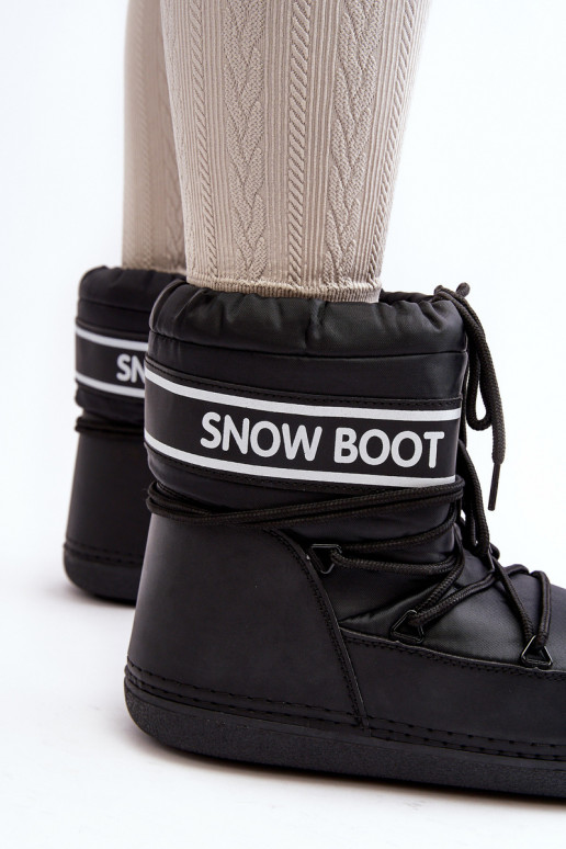 Women's lace-up snow boots beige Soia
