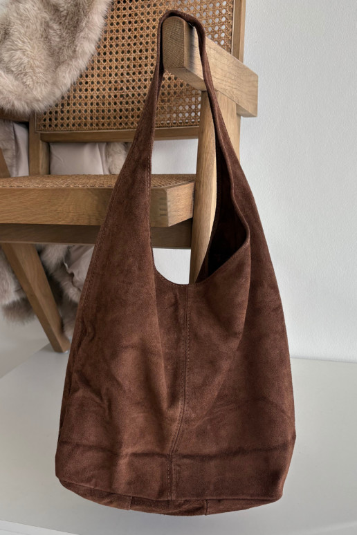 Leather Suede Chocolate Bag Rilith