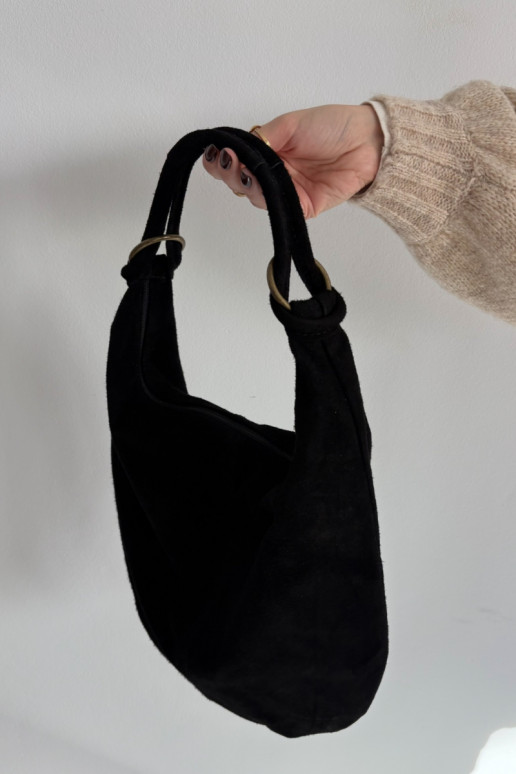 Bag From Natural Suede Black Floriah
