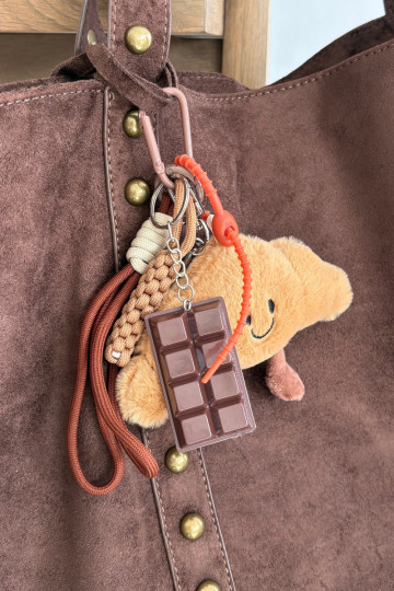 Keychain For Bag Keys Roll Chocolate Heart Myssa