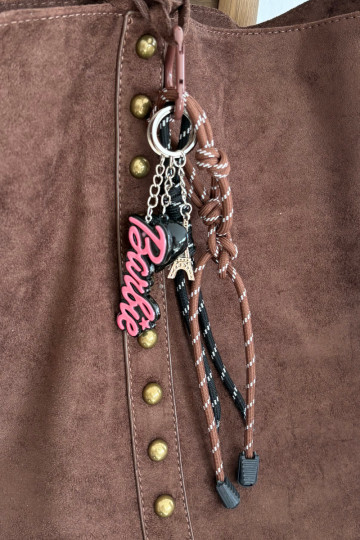 Bag Keychain Barbie Eiffel Tower Heart Celith