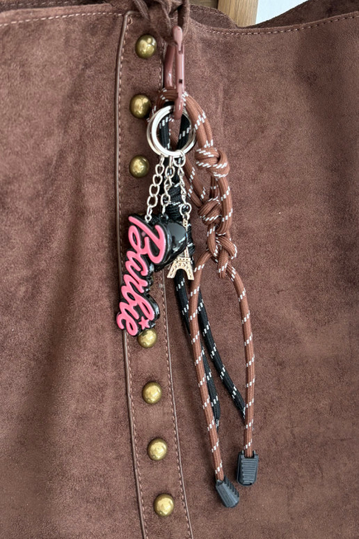 Bag Keychain Barbie Eiffel Tower Heart Celith