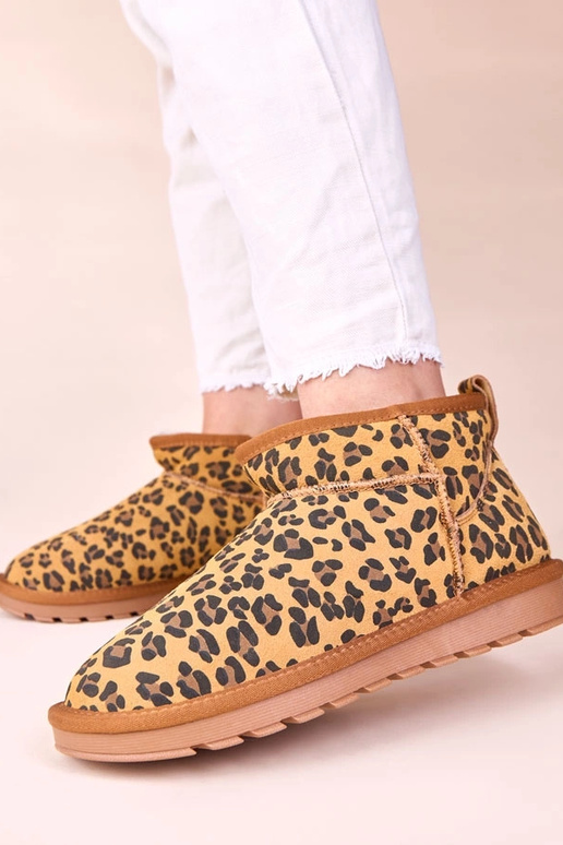 Panterkowe śniegowce skóra naturalna...