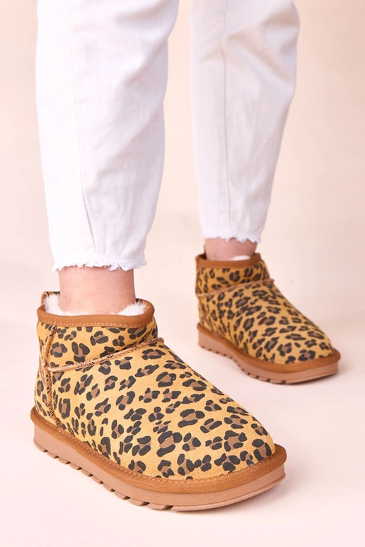 Panterkowe śniegowce skóra naturalna...