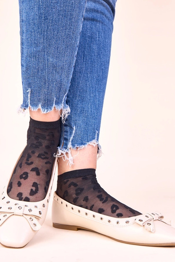 Beżowe baleriny z ozdobnymi... 2